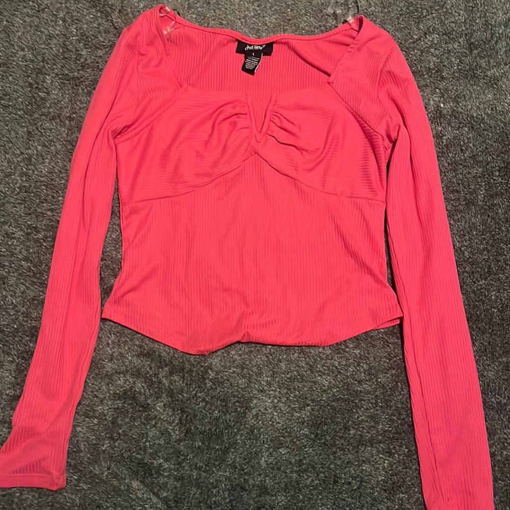 Long sleeve cropped shirt